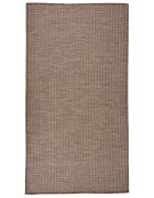 vidaXL Градински плоскотъкан килим 80x150 см кафяв