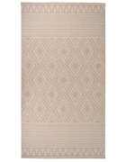 vidaXL Градински плоскотъкан килим 80x150 см кафяви шевици