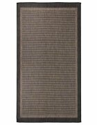vidaXL Градински плоскотъкан килим 80x150 см тъмнокафяв