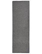 vidaXL Градински плоскотъкан килим 80x250 см сив