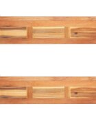 vidaXL Градински повдигнати лехи 2 бр акациево дърво 100x30x25 см