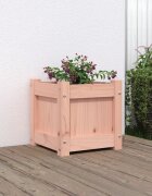 vidaXL Градински сандък 31x31x31 см дугласко дърво масив