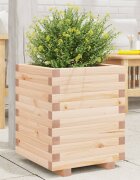 vidaXL Градински сандък 40x40x495 см масивна борова дървесина