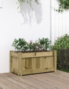 vidaXL Градински сандък 60x31x31 см импрегнирана борова дървесина