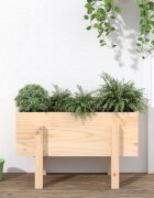 vidaXL Градински сандък 62x30x38 см бор масив