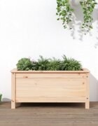 vidaXL Градински сандък 825x40x39 см масивна борова дървесина