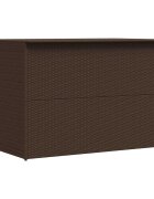 vidaXL Градински сандък кафяв 150x100x100 cм полиратан