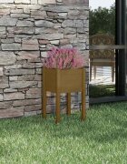vidaXL Градински сандък меденокафяв 40x40x70 см бор масив