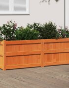 vidaXL Градински сандък восъчнокафяв 150x50x50 см борово дърво масив