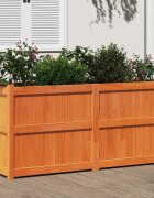 vidaXL Градински сандък восъчнокафяв 150x50x70 см борово дърво масив