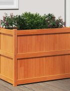 vidaXL Градински сандък восъчнокафяв 90x50x70 см борово дърво масив