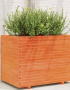 vidaXL Градински сандък восъчнокафяв 90x60x72 см борово дърво масив
