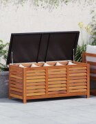 vidaXL Градински сандък за съхранение 117x50x55 см евкалипт масив