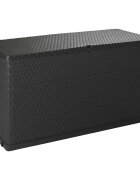 vidaXL Градински сандък за съхранение антрацит 120x56x63 см PP ратан