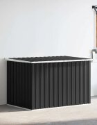 vidaXL Градински сандък за съхранение антрацит 171x99x93 см