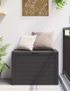 vidaXL Градински сандък за съхранение антрацит 78x44x55 см