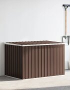 vidaXL Градински сандък за съхранение кафяв 150x101x91 см