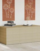 vidaXL Градински сандък за съхранение микс бежово 984 л полиратан