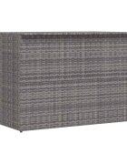 vidaXL Градински сандък за съхранение сив 150x100x100 cм полиратан