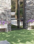 vidaXL Градински сандъци 2 бр бели 70x31x70 см бор масив