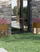 vidaXL Градински сандъци 2 бр меденокафяви 40x40x70 см бор масив