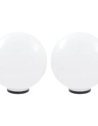 vidaXL Градински сфери за LED лампи 2 бр 50 см PMMA