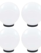 vidaXL Градински сфери за LED лампи 4 бр 25 см PMMA