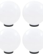 vidaXL Градински сфери за LED лампи 4 бр 30 см PMMA