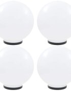 vidaXL Градински сфери за LED лампи 4 бр 40 см PMMA