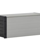 vidaXL Градински шкаф за отпадъци сив 85x34x40 см