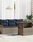 vidaXL Градински Софа Комплект 5 бр. Сив