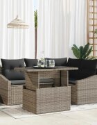 vidaXL Градински Софа Комплект 5 бр. Сив