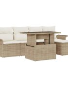 vidaXL Градински Софа Комплект 6 бр. Бежово