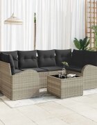 vidaXL Градински Софа Комплект 7 бр. 6-Брой места