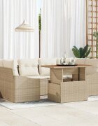 vidaXL Градински Софа Комплект 7 бр. Бежово 100 x 55 x 73 см