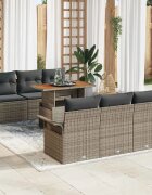 vidaXL Градински Софа Комплект 7 бр. Сив