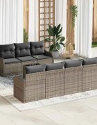 vidaXL Градински Софа Комплект 8 бр. 7-Брой места Сив