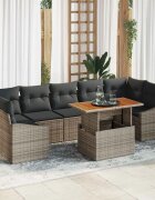 vidaXL Градински Софа Комплект 8 бр. Сив