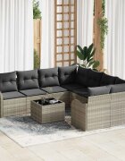 vidaXL Градински Софа Комплект 9 бр. 8-Брой места