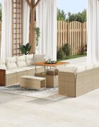 vidaXL Градински Софа Комплект Бежов и кремав 231 x 224 x 85 см