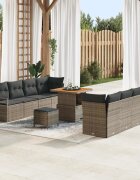 vidaXL Градински Софа Комплект с възглавница Сив 80 x 80 x 71 cm