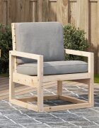 vidaXL Градински стол 575x63x76 см борово дърво масив