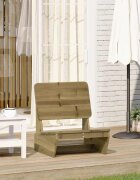 vidaXL Градински стол 60x64x705 см импрегнирана борова дървесина