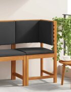 vidaXL Градински стол с възглавница Кафяво 50 x 50 x 91 см