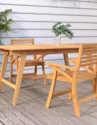vidaXL Градински столове 2 бр 58x58x87 см акация масив