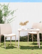 vidaXL Градински столове 2 бр кремави 50x46x80 см полипропилен