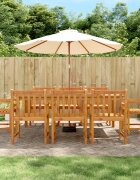 vidaXL Градински столове 8 бр 56x555x90 см акация масив