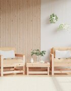 vidaXL Градински столове с възглавници 2 бр бор масив