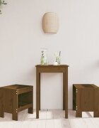 vidaXL Градински табуретки 2 бр меденокафяви 40x36x45 см бор масив