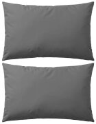 vidaXL Градински възглавници 2 бр 60x40 см сиви